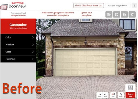 garage door designer app